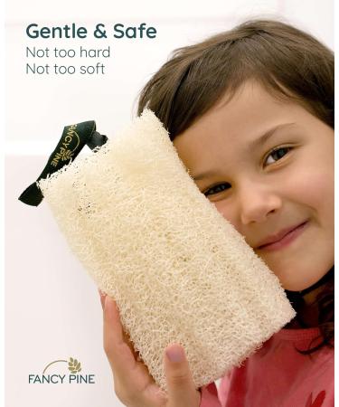 100% Natural Egyptian Luffa Sponge Set for Peeling Skin | Organic Dusch-Luffa Body Sponge for Cellulite & Dry Skin - Buy Online on GoSupps.com