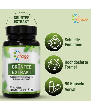 Nextea 2025 High Dose Green Tea Extract Capsules - 2259 mg Per Dose 339 mg EGCG 1125 mg Polyphenols 90 Capsules - Buy Internationally - Buy Online on GoSupps.com