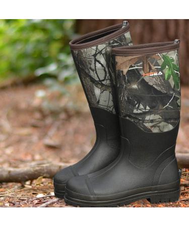 HISEA Men's Neoprene Rubber Insulated Work Boots with Camo Design - Buy Online on GoSupps.com