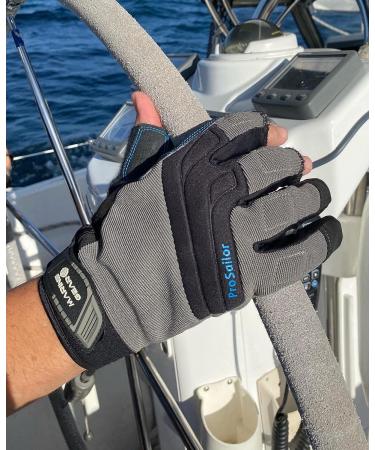 Large Marine Gear Sailing Gloves - Enhanced 3-Finger Dexterity and Superior Grip - Buy Online on GoSupps.com