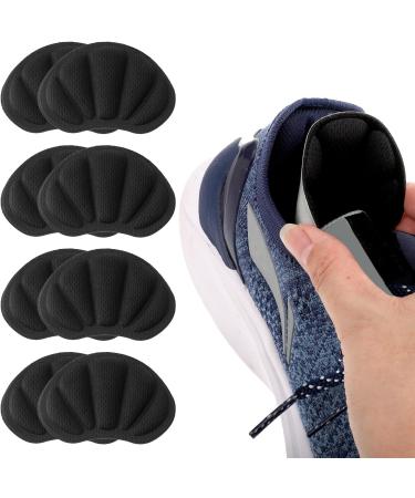 Wllhyf Heel Cushions for Women's & Men's Shoes | Reusable Self-Adhesive Heel Protectors - Soft Comfortable Fit for Oversized Shoes (Black) - Buy Online on GoSupps.com