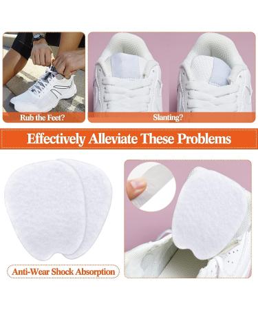 Felt Tongue Pads for Shoes - 9 Pairs Large White Adhesive Inserts for Men and Women - Buy Online on GoSupps.com