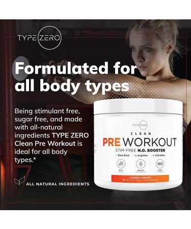 Ultra Clean Cherry Limeade Stim-Free Pump Pre-Workout with Nitric Oxide Booster - 7G Beetroot, Arginine, Citrulline Malate, Betaine, Beta A - ACV, Sugar & Caffeine Free, Natural Non-Stim Preworkout for Men and Women - Buy Online on GoSupps.com