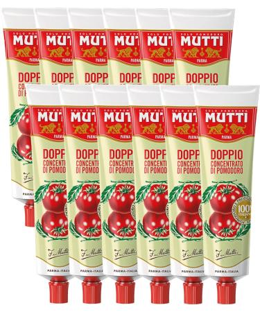 Mutti Double Concentrate Tomato Puree Tomato Concentrate 130g (Pack of 24) & Finely Chopped Tomatoes 400g (Pack of 24) + Finely Chopped Tomatoes 400g (Pack of 24) - Buy Online on GoSupps.com