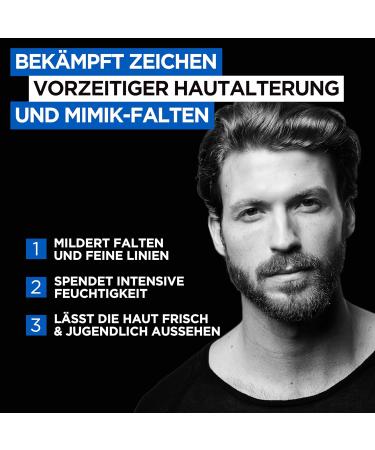 L'Or al Men Expert Anti-Aging Facial Care | Wrinkle Defense & Dark Circle Moisturizer with Vitamin E - 50ml - Buy Online on GoSupps.com