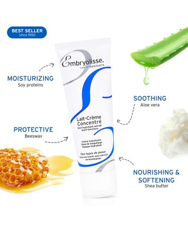 Embryolisse Lait-Cr me Concentr Face Cream & Makeup Primer 2.54 Fl Oz - Shea Moisture Daily Skincare Moisturizer for All Skin Types - Buy Online on GoSupps.com