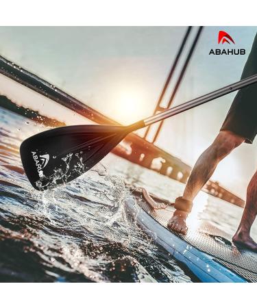 Abahub 1 x 3 Section Lightweight SUP Paddle | Adjustable Aluminum Alloy Shaft | Plastic Nylon Blade | Black/Blue/Green/Orange/Red/Yellow | 68-84 - Buy Online on GoSupps.com
