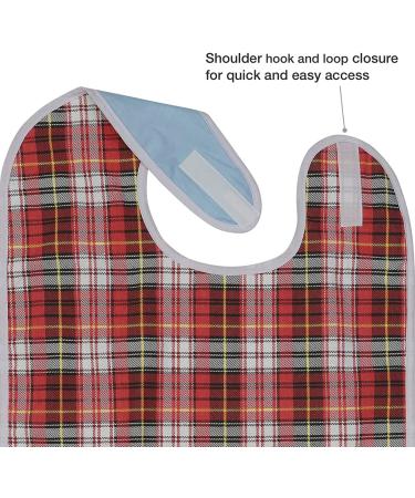 Modaliv Adult Bibs (3 Pack) - Waterproof Reusable Clothing Protector for Men and Women - Crumb Catcher, Machine Washable - Buy Online on GoSupps.com