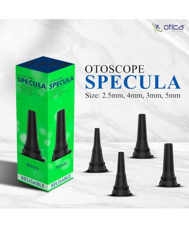 Reusable Diagnostic Otoscope Specula Set (2.5mm 3mm 4mm 5mm) - Compatible with Welch Allyn | International Shipping Available - Buy Online on GoSupps.com