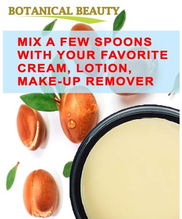 Buy 100% Pure Argan Oil Butter - Raw Natural & Unrefined | Botanical Beauty | 16 Fl Oz for Face Skin Body Hair & Nails - Buy Online on GoSupps.com