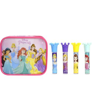 Markwins Lip Gloss Set and Princess Pouch - Makeup Kit for Girls with 4 Lip Glosses and a Pouch with Your Favorite Princesses - Toys and Gifts for Girls - Buy Online on GoSupps.com