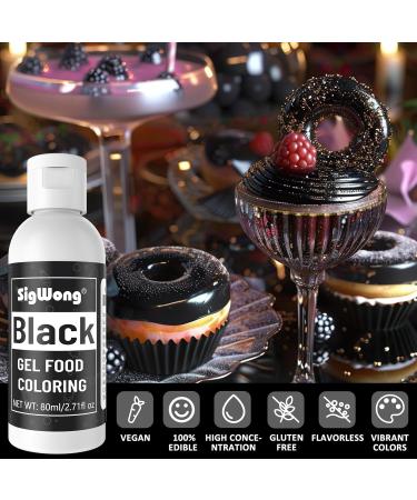 Gel Food Coloring - 80ml Black Gel Based Food Dye Vibrant Tasteless Concentrated Food Coloring for Cake Cookie Decorating Easter Egg Icing Fondant Baking Macaron - 2.71 Fl.Oz Bottles (Christmas) - Buy Online on GoSupps.com