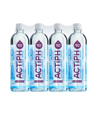 Alkalic ionized spring water pH 9+ (12 x 1 l) cleaned with electrolytes clean and smooth actiphasse 1 l (12 Pack)