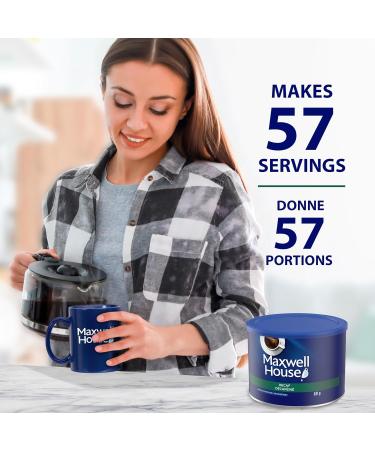 Maxwell House Decaf Ground Coffee 631g (Pack of 6) 3.79 kg (Pack of 1) Decaffeinated - Buy Online on GoSupps.com