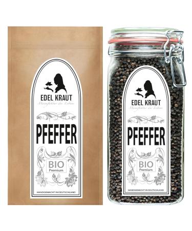 Organic Black Pepper 100g - 100% Natural Additive-Free Premium Black Peppercorns for Mill - Noble Herb - Buy Online on GoSupps.com