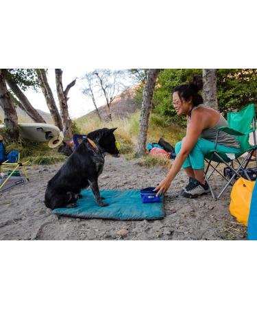 RUFFWEAR Quencher Bowl - Huckleberry Blue - Large - Durable & Portable Dog Water Bowl for Travel - International Shipping Available - Buy Online on GoSupps.com