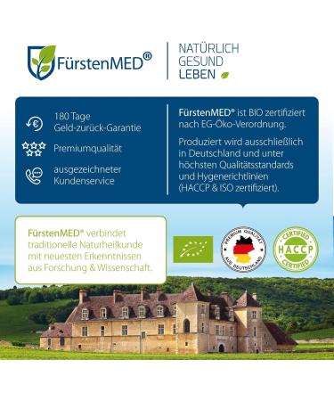 FürstenMED® MSM + OPC Capsules - Strong Antioxidant Supplement - Highly Dosed with 1710mg MSM, 450mg OPC & Vitamin C per Daily Dose - 120 Vegan Capsules - Buy Online on GoSupps.com