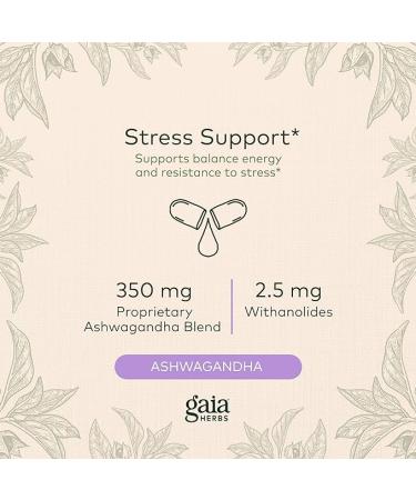 Gaia Herbs Ashwagandha Root Capsules - Organic Stress  Immune Support & Restful Sleep - 60 Vegan Liquid Phyto-Capsules - Buy Online on GoSupps.com