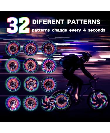 Tandarui LED Bicycle Wheel Lights - Waterproof Bike Spoke Reflector | Black 32 LED - Bicycle Accessories - Buy Online on GoSupps.com