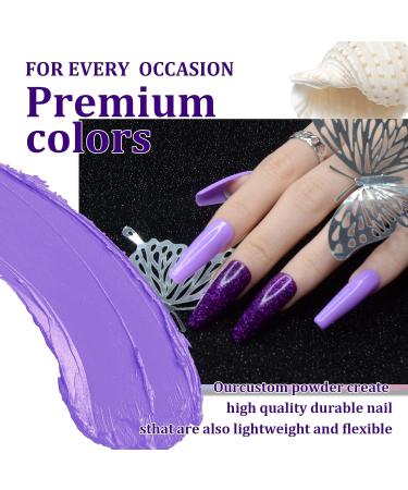 Poudre Ongles 28g Violette Dipping Powder Manucure pour Ongles Fran ais Kits Manucure Salon DIY Sans Odeur & Durable Lampe Ongles Non Requise - Buy Online on GoSupps.com