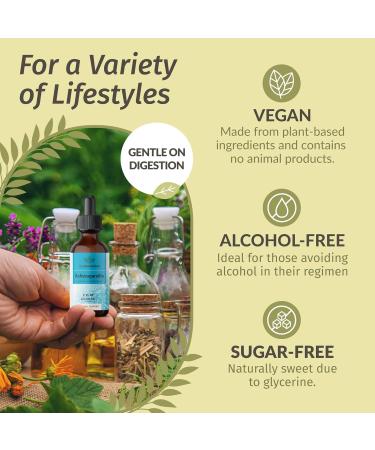 HERBAMAMA Herbal Liquid Drops Kit - Bundle of Ashwagandha Root Tincture 2 fl oz & Milk Thistle Extract 4 fl oz - Vegan Non-GMO Sugar & Alcohol-Free - 2 Pack - Buy Online on GoSupps.com