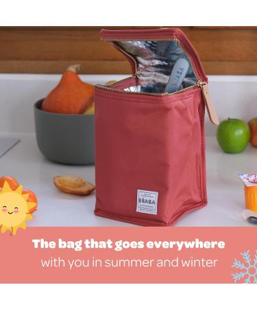 ABA Insulated Baby Meal Pouch - Large Capacity Thermal Bottle Storage Bag - Terracota - Buy Online on GoSupps.com