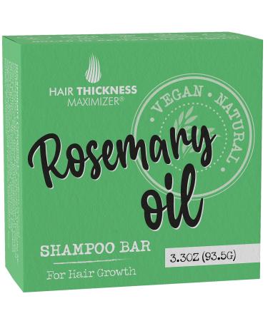 Rosemary Oil Shampoo Bar for Hair Growth Strengthening. With Rice Protein Jojoba Castor Oil. Eco Friendly Vegan. Color Safe pH Balanced. No Harsh Chemicals. Higher Concentration Than Liquid