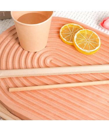 50Pcs Straight Bamboos Straw Party Drinkings Straw Degradable Cocktails Straw for Party Birthday Wedding Tool Small - Buy Online on GoSupps.com