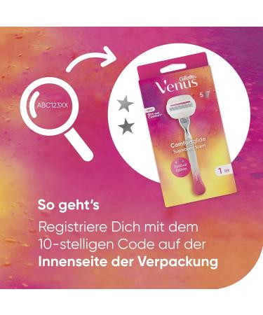 Gillette Venus Comfortglide Festival Razor Blades - 4 Replacement Blades for Women's Razors | Smooth Shave & Ultimate Comfort - Buy Online on GoSupps.com