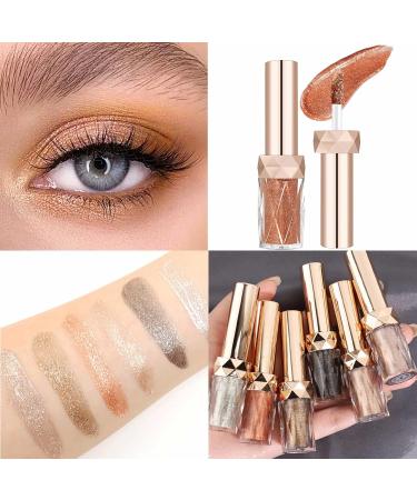 Buy Waterproof Diamond Glitter Liquid Eyeshadow & Eyeliner - Long-Lasting Bronze Gold for Cosplay & Party Makeup - Shop Internationally! - Buy Online on GoSupps.com