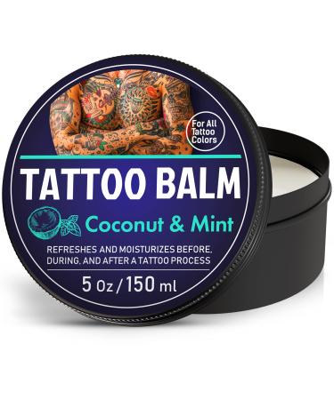 Colorful Tattoo Balm Aftercare Brightener for Old Tattoos, Soothing Cream for Tattooing, Moisturizer Tattoo Care Butter for Before Tattoo & After, Natural Tattoo Color Enhancement Aftercare Balm White