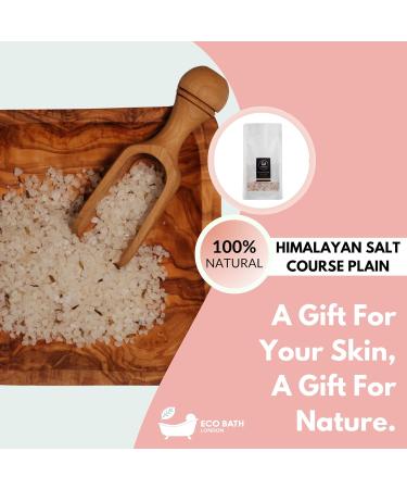 Eco Bath London Himalayan Bath Salt Coarse Plain 1KG - Pure Pink Himalayan Salt for Bath Relaxation and Skin Care - Buy Online on GoSupps.com