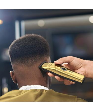 GAMMA+ Evo Magnetic Motor Cordless Hair Trimmer with Customized Lids, Axis Shields, 3 Guards, Black Diamond Carbon DLC Blade - Chrome/Gold/Rose Gold - Buy Online on GoSupps.com