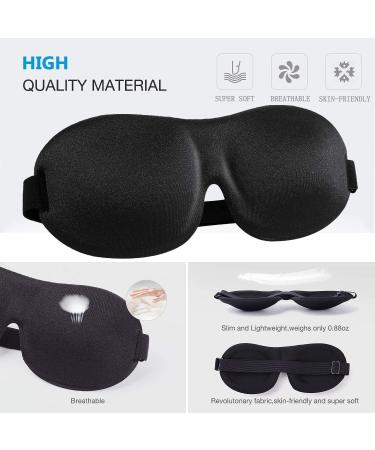 YIVIEW Sleep Mask Pack of 3  Lightweight & Comfortable Super Soft Adjustable 3D Contoured Eye Masks for Sleeping  Travel  Shift Work  Naps  Night Blindfold Eyeshade for Men Women  Black/Purple/Gray Black & Gray & Purple - Buy Online on GoSupps.com