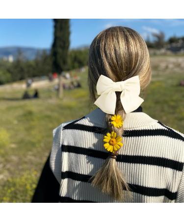 EUPSIIU 5 Pieces Bow Hair Clips Large Hair Bow Hair Barrette Clips for Women Lady Girls Large Bowknot Hairpin French Hair Clip Soft Silky Satin Hair Barrettes Hair Accessories for Girls (5 Colors) - Buy Online on GoSupps.com