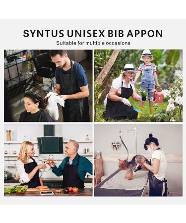 Izzycka Hair Stylist Apron - Waterproof Protective Coated Salon Apron with Pockets - Bleach Proof Barber Apron for Women and Men - Ideal for Cosmetologist, Dog Grooming, and Dishwashing - Black - Buy Online on GoSupps.com