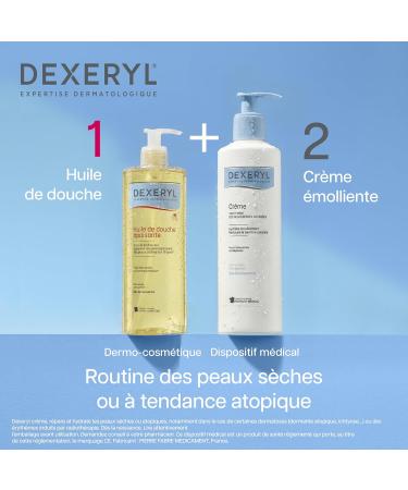 DEXERYL - Huile de Douche Apaisante - Nettoie & Relipide la Peau d s la naissance - Pr serve la Barri re Cutan e - Peaux Tr s S ches ou Tendance Atopique - Sans Savon Sans Parfum - 500 ml - Buy Online on GoSupps.com