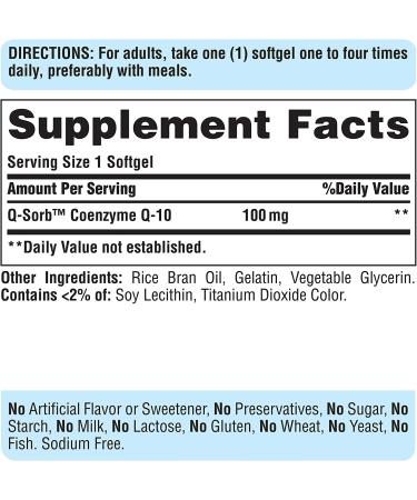 Puritan's Pride CoQ10 100mg - Heart Health Support, 240 Rapid Release Softgels - Buy Online on GoSupps.com