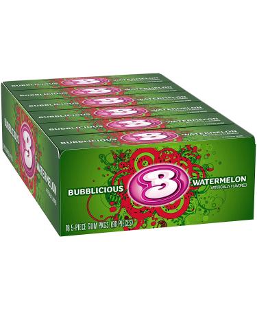 Bubblicious Watermelon Gum  18 Packs of 5 Pieces (90 Total Pieces) - Buy Online on GoSupps.com