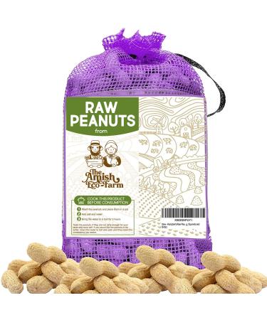 THE AMISH ECO-FARM | Raw Peanuts in Shell Fancy 5 lbs. (Great for Boiling, Squirrels and birds)