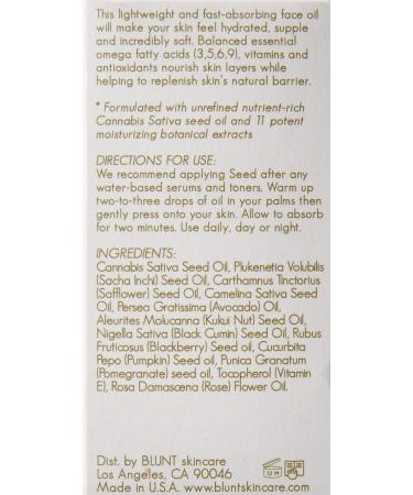 Hemp Seed Hydrating Face Oil - Vegan Moisturizing Serum for All Skin Types | Cruelty-Free Facial Care 1.0 Fl. Oz - Buy Online on GoSupps.com