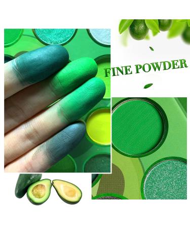 Afflano Grinch Christmas Green Eyeshadow Palette for Hazel Eyes | Long-Lasting Matte & Shimmer Shades | Small Yellow Forest Dark Emerald Green Eye Shadow | Makeup Gift Set - Buy Online on GoSupps.com