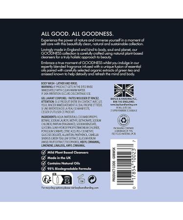 Baylis & Harding Goodness Sea Kelp & Peppermint Natural Body Wash 500 ml (Pack of 3) - Vegan Friendly 500 ml (Pack of 3) Sea Kelp & Peppermint Body Wash - Buy Online on GoSupps.com