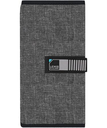 Lewis N. Clark AM/PM Folding Pill Organizer & Supplement Case - 16 Slot Gray - Buy Online on GoSupps.com