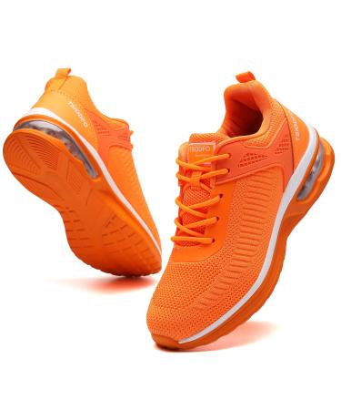 SKDOIUL Women Running Shoes Athletic Tennis Walking Sneakers 8 Orange