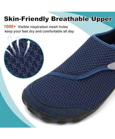 relxfeet Walking Shoes Diabetic Shoes - Navy Blue - 9.5 Wide Women/8.5 Wide Men - Buy Online on GoSupps.com