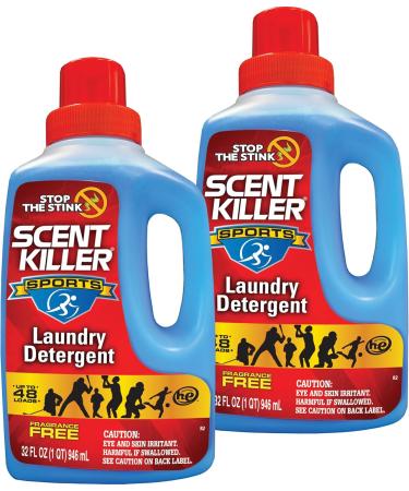 WILDLIFE RESEARCH CENTER Scent Killer Sports Laundry Detergent - Pack of 2 - 32 Fl Oz.