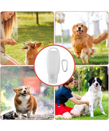 Dog Food Tube Food Tube For Dog 90 Ml Silicone Travel Bottle For Toiletries Leak Proof Refillable Squeezable Containers Dogs Refillable Tubes With Carabiner Water Hose For Pets Transparent - Buy Online on GoSupps.com