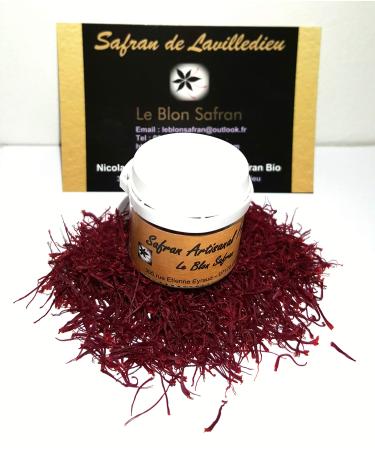 French Artisanal Saffron in pistils 0.2 gr rare and exceptional.