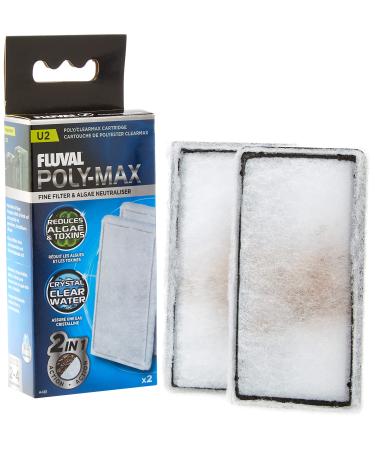 Fluval Clearmax Filter insert with premium resin to absorb phosphate nitrite and nitrate for fluval internal filter U2 2 pack white U2 2- Pack - Buy Online on GoSupps.com